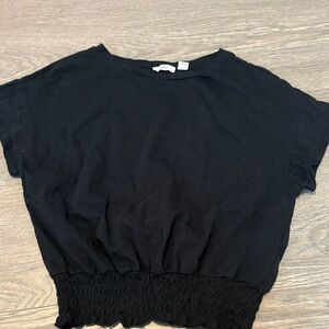 Ardene Black Short Sleeve Top Small